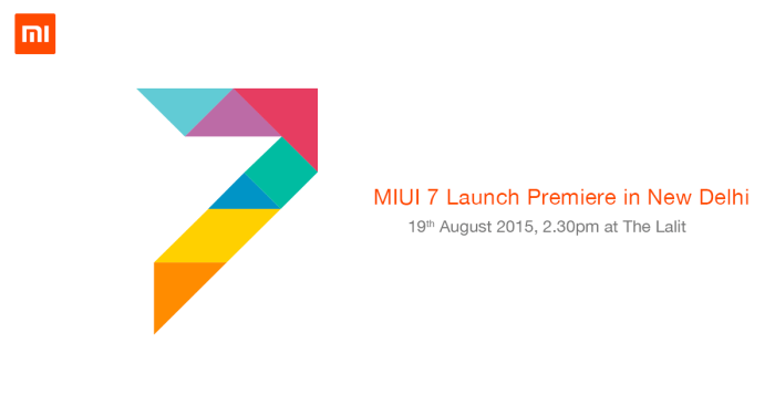 MIUI 7 launch event