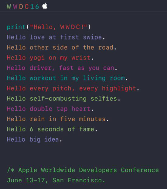 Apple WWDC 2016