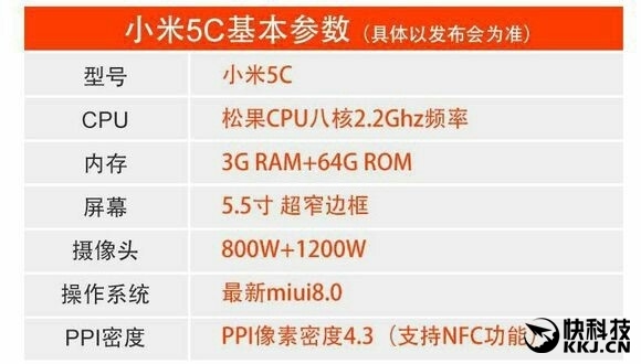 xiaomi-mi-5c-leaks-specs-sheet