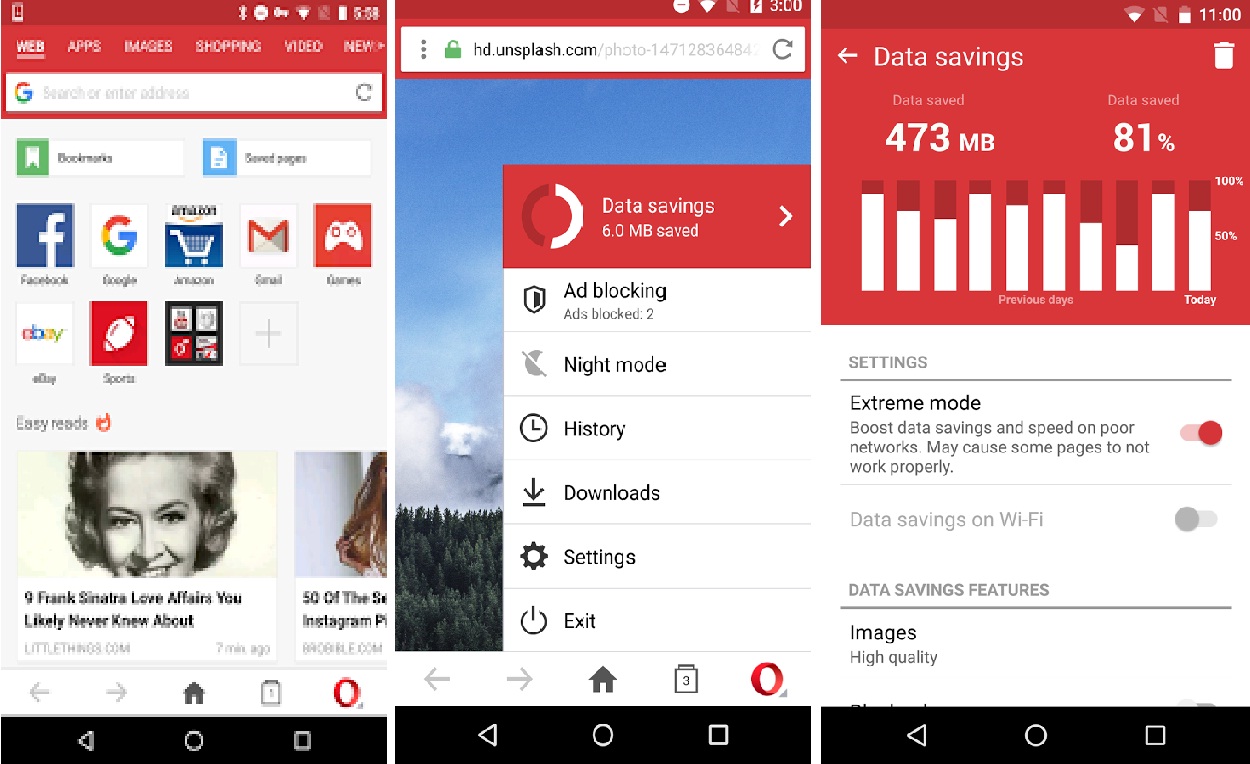 Download Opera Mini-Fast Web Browser 20.0.2254.110104 Apk on your Android Devices