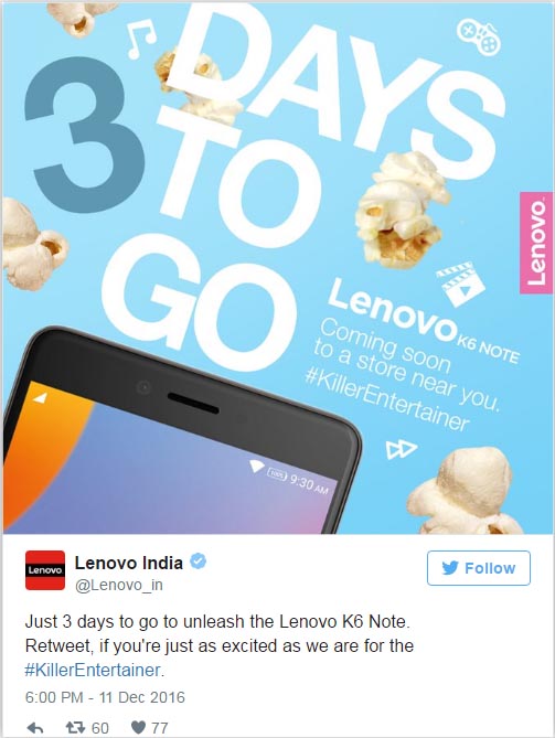 Lenovo K6 Note