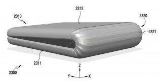 Samsung's first foldable smartphone prototype