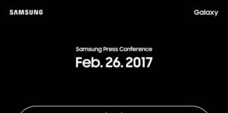 Samsung invitation MWC 2017