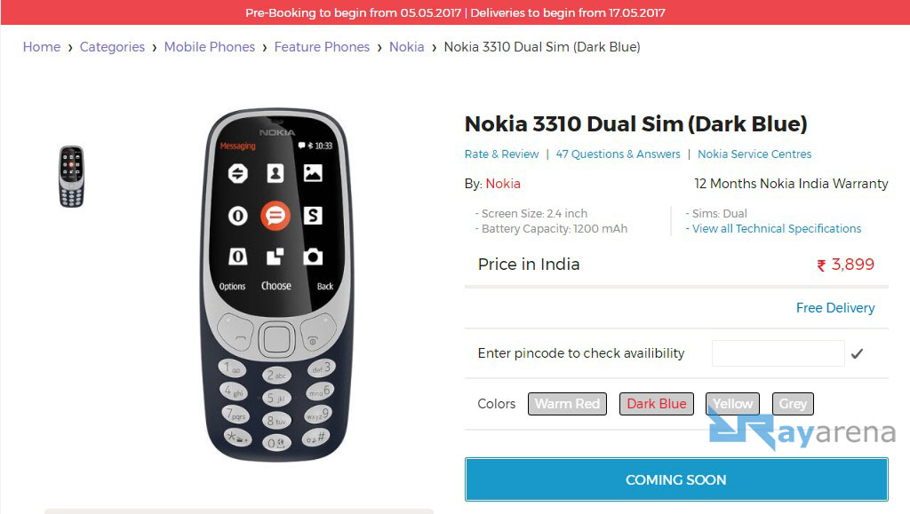 Nokia 3310 Pre-order