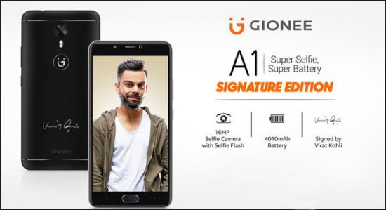 Gionee A1 Virat Kohli Signature Edition 