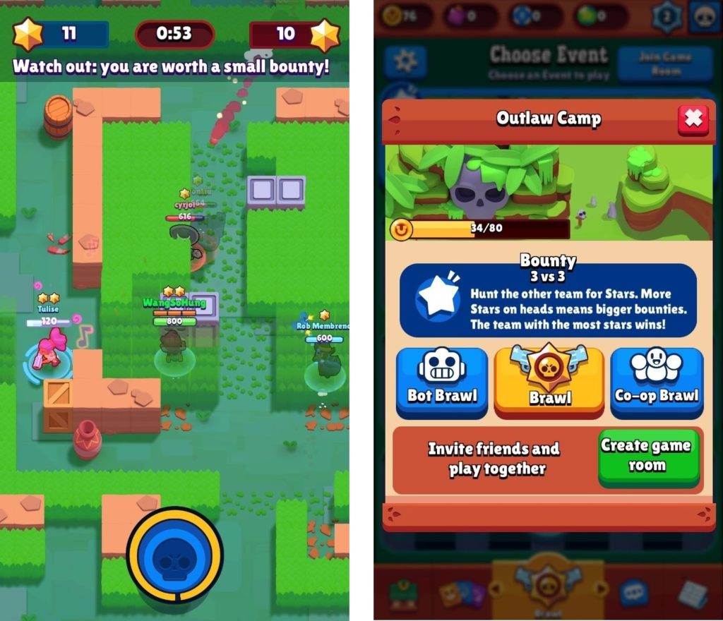 brawl stars gameplay