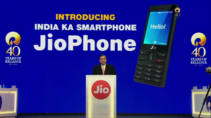 JioPhone Launch Reliance Mukesh Ambani