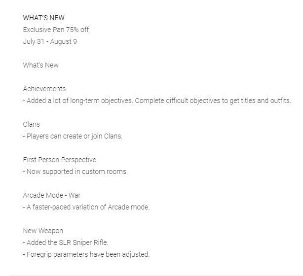 Pubg Mobile 0.7.0 Changelog